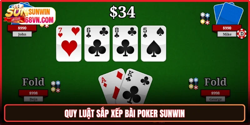 Quy luật sắp xếp bài Poker Sunwin
